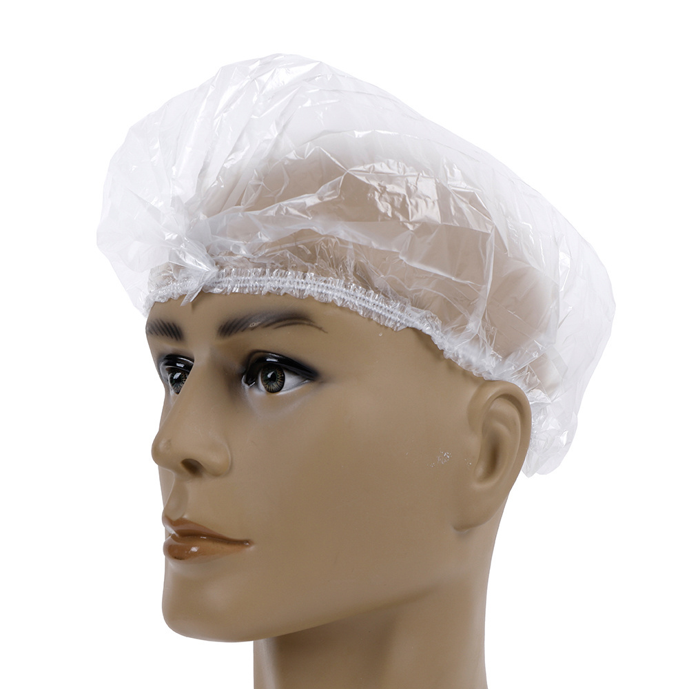 New Innovation Hotel Thickened Plastic Waterproof Dust-proof Adjustable Women Beauty Disposable Shower Cap Bathing with Elastic