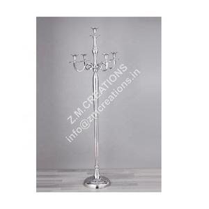 Candelabra Candle Holder 60 Inch Silver Color Candle Tealight Unique Design Home Decoration Candle Stand Hot Selling Centerpiece