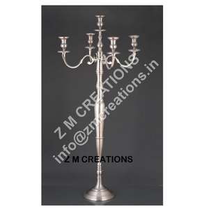 Christmas Decor Candelabra 5 Arms  Antique Design Crystal Tea Light Candle Holder Votive Hot Selling Trending