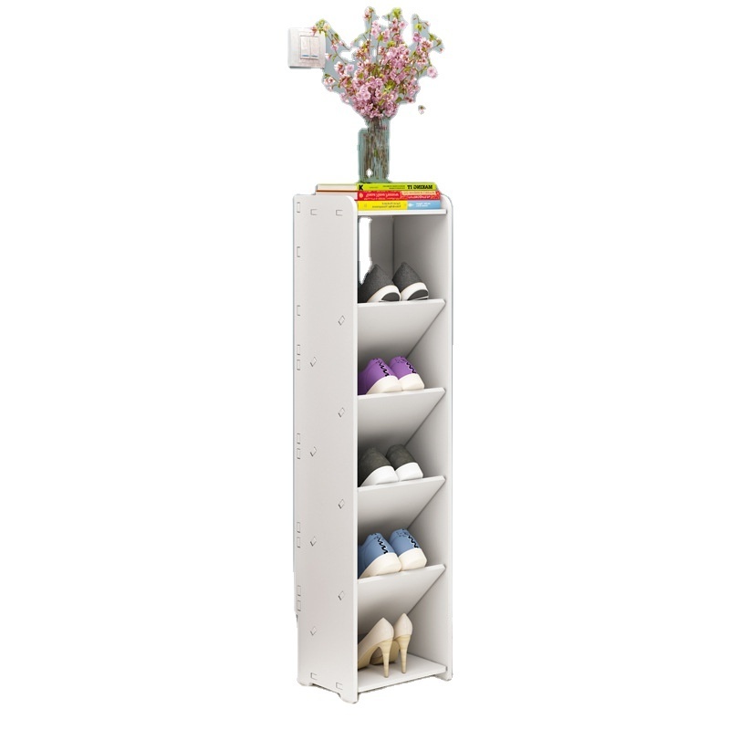 [No carved shoe rack] Simple household mini narrow door ultra-thin small space-saving multi-layer shoe rack