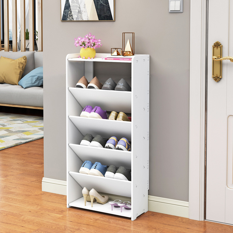 [No carved shoe rack] Simple household mini narrow door ultra-thin small space-saving multi-layer shoe rack