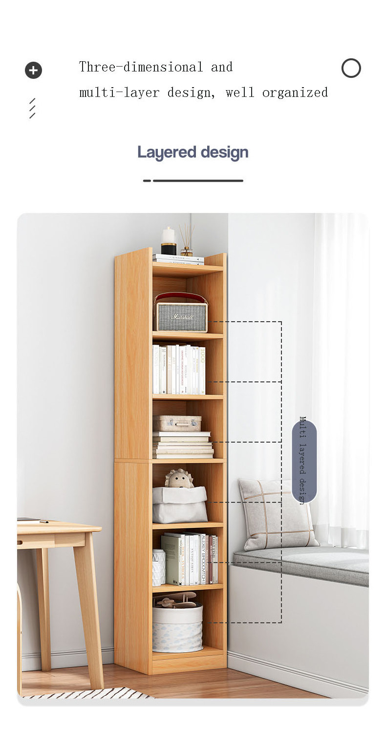 JOY factory combination cabinets, bookshelves, floor standing solid wood bookcases, narrow cabinets, storage cabinets