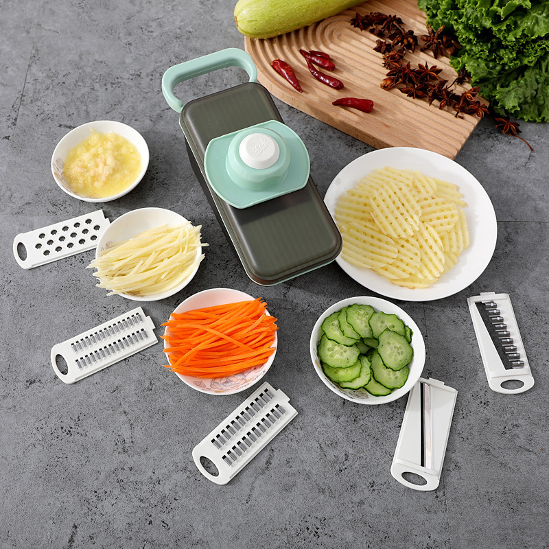 Functional Vegetable Cutter Kitchen Slicing Fancy Handy Scrubber Household Potato Cucumber Storage Peeler Shredder