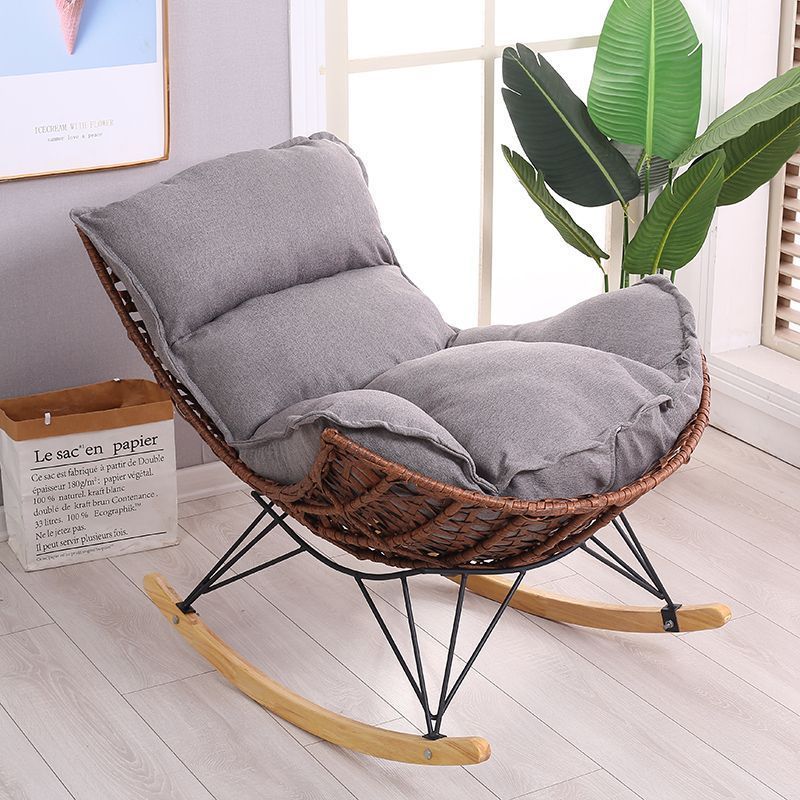 Wholesale high quality rattan rocking chairs courtyards lazy sofas leisure rocking chairs for home