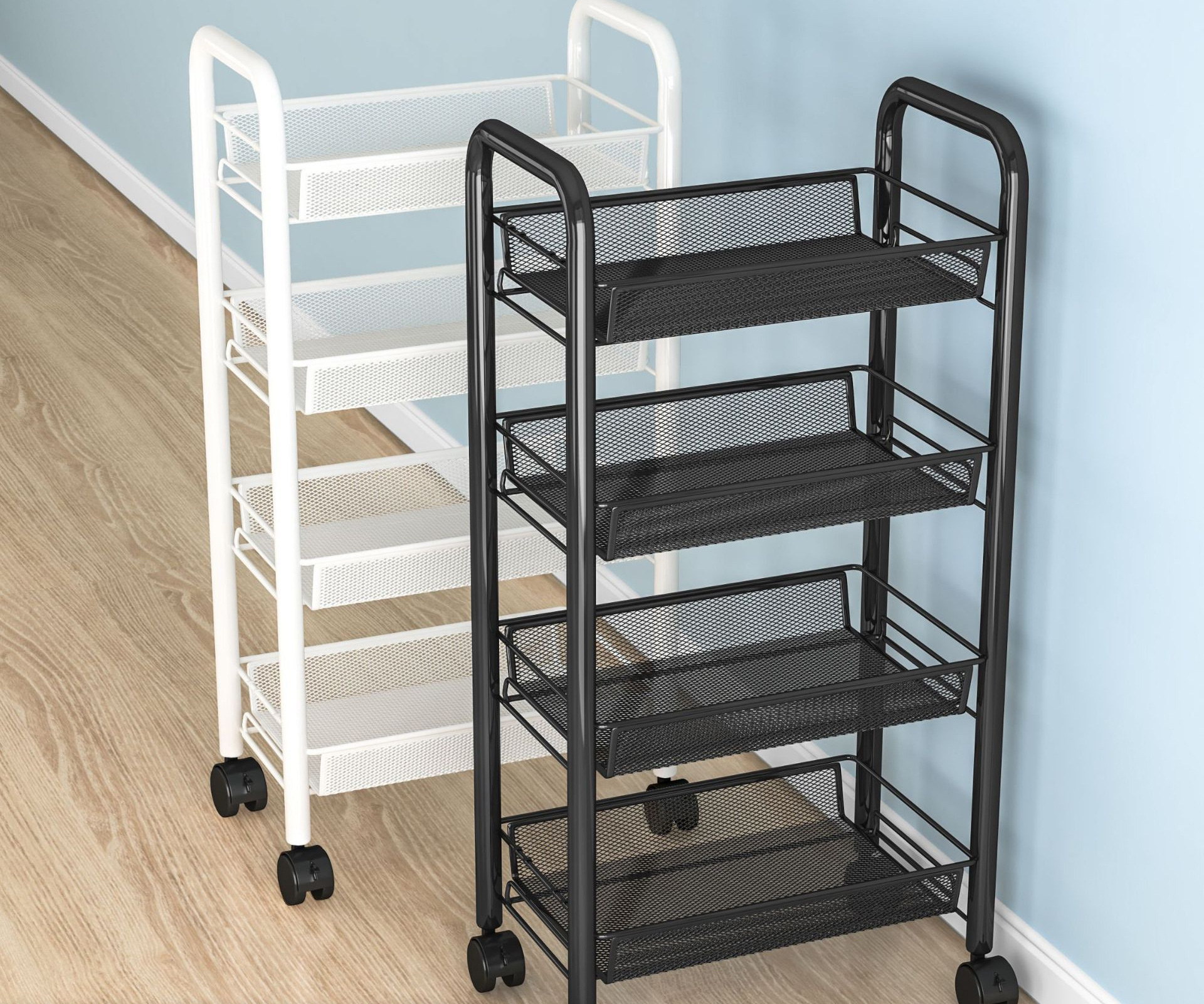 Shelf multi-layer carbon steel removable thickened shelves storage storage rack kitchen bathroom shelves