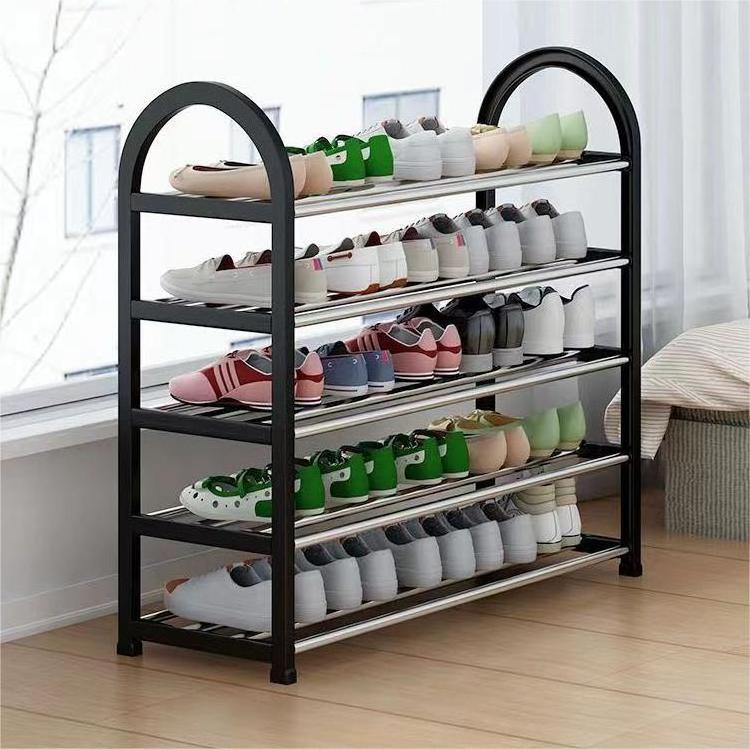 Simple multi-tier household rental room storage small shoe cabinet space-saving dorm room storage shoe racks