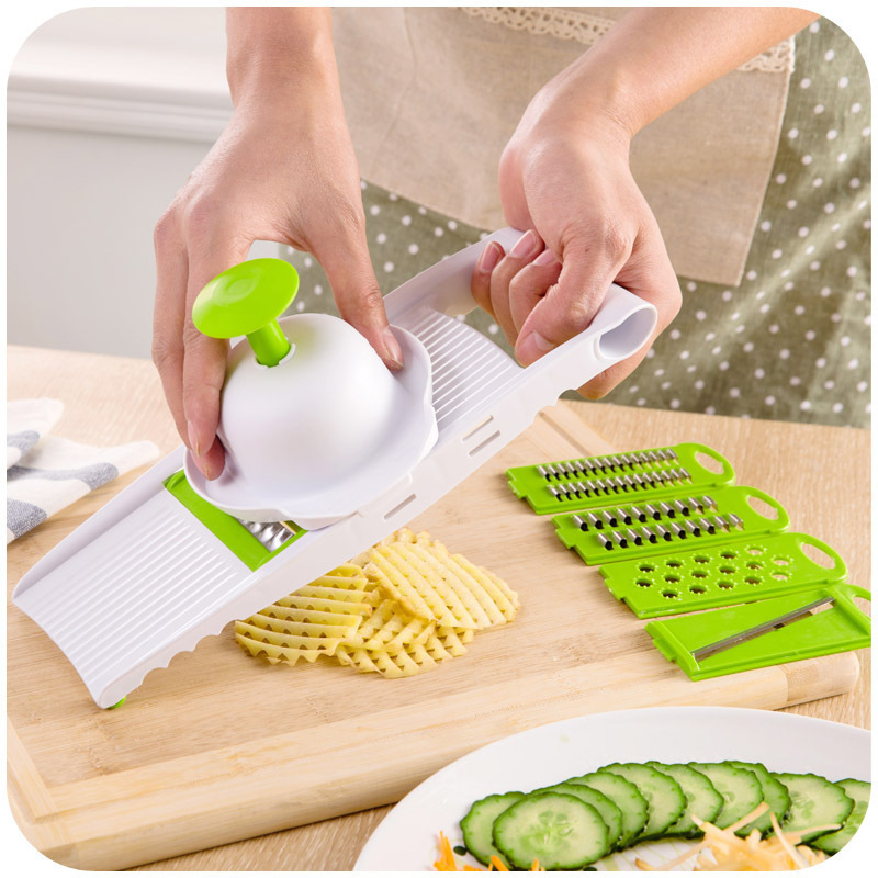 Kitchen gadgets supplies multifunctional vegetable cutter chopper shredder scrubber slicer potato cutter