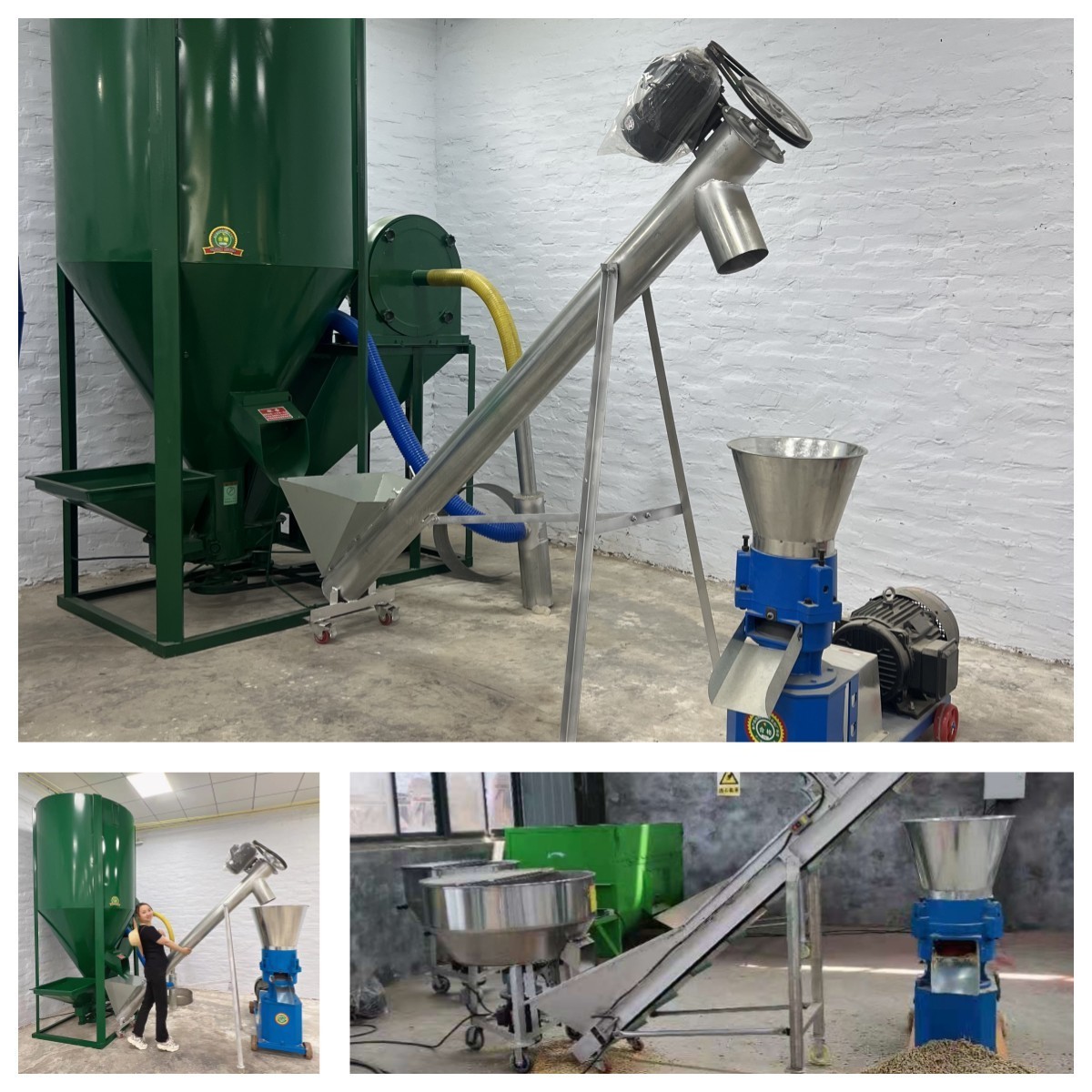 Upgraded Feed Pellet Maker Household Small Feed Granulator Chicken Duck Cow Goat Bird Corn Straw Straw Pellet Maker