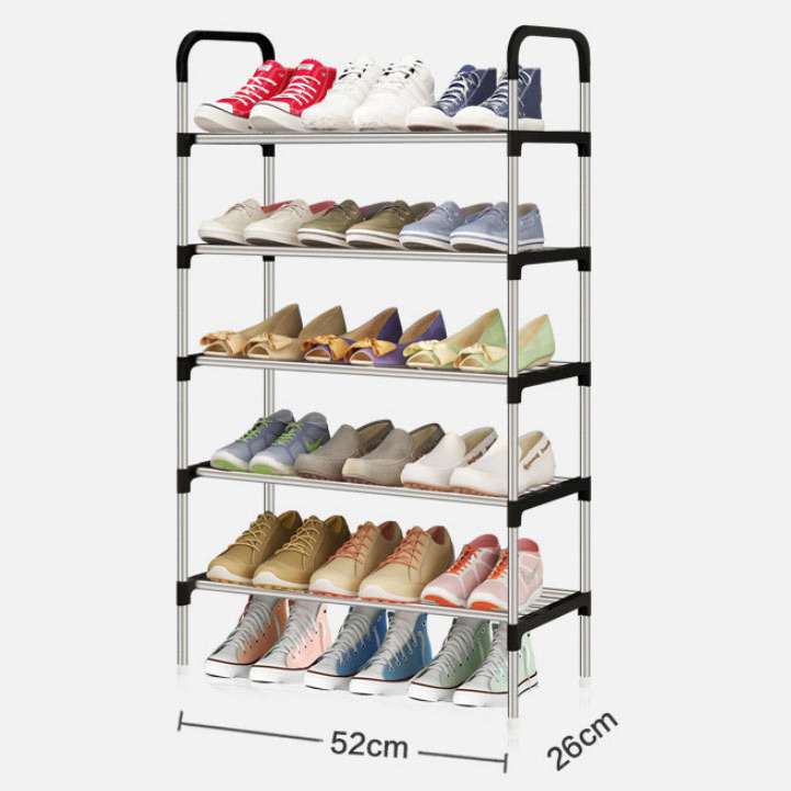 JOY High Quality Multifunctional Metal Shoe Rack Foldable Multi-Layer Shoe Cabinet with Modern Design for Dormitory Living Room