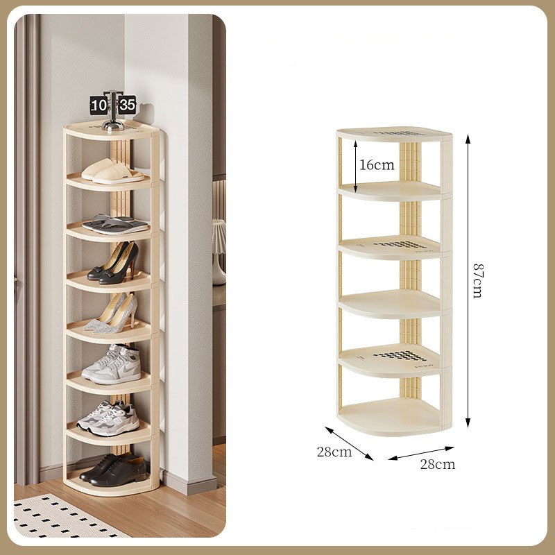 Wholesale of multi-layer creative shoe racks household small shoe cabinets no installation simple folding shoe cabinets