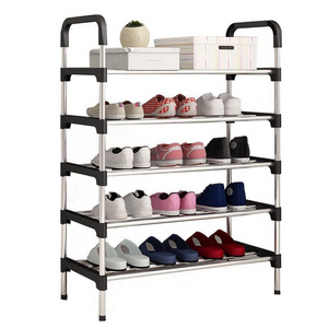 Multi layered shoe racks in factories dustproof and multifunctional metal storage racks for household dormitories