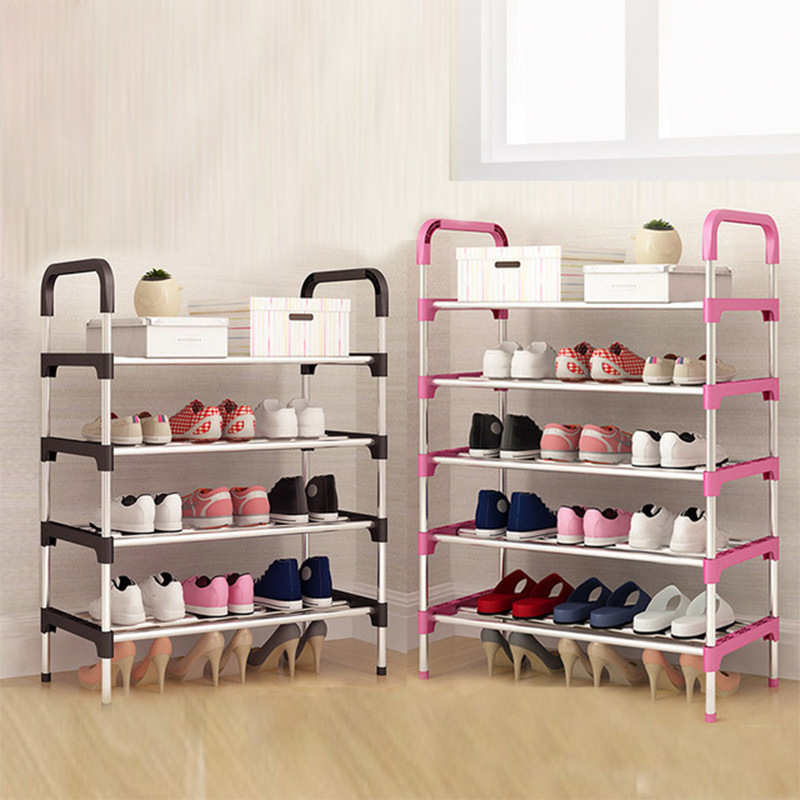 Multi layered shoe racks in factories dustproof and multifunctional metal storage racks for household dormitories