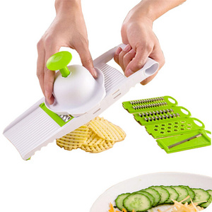 Kitchen gadgets supplies multifunctional vegetable cutter chopper shredder scrubber slicer potato cutter