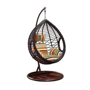 JOY outdoor swing chair living room hanging rattan egg chair leisure wicker courtyard swing chair relaxation furniture