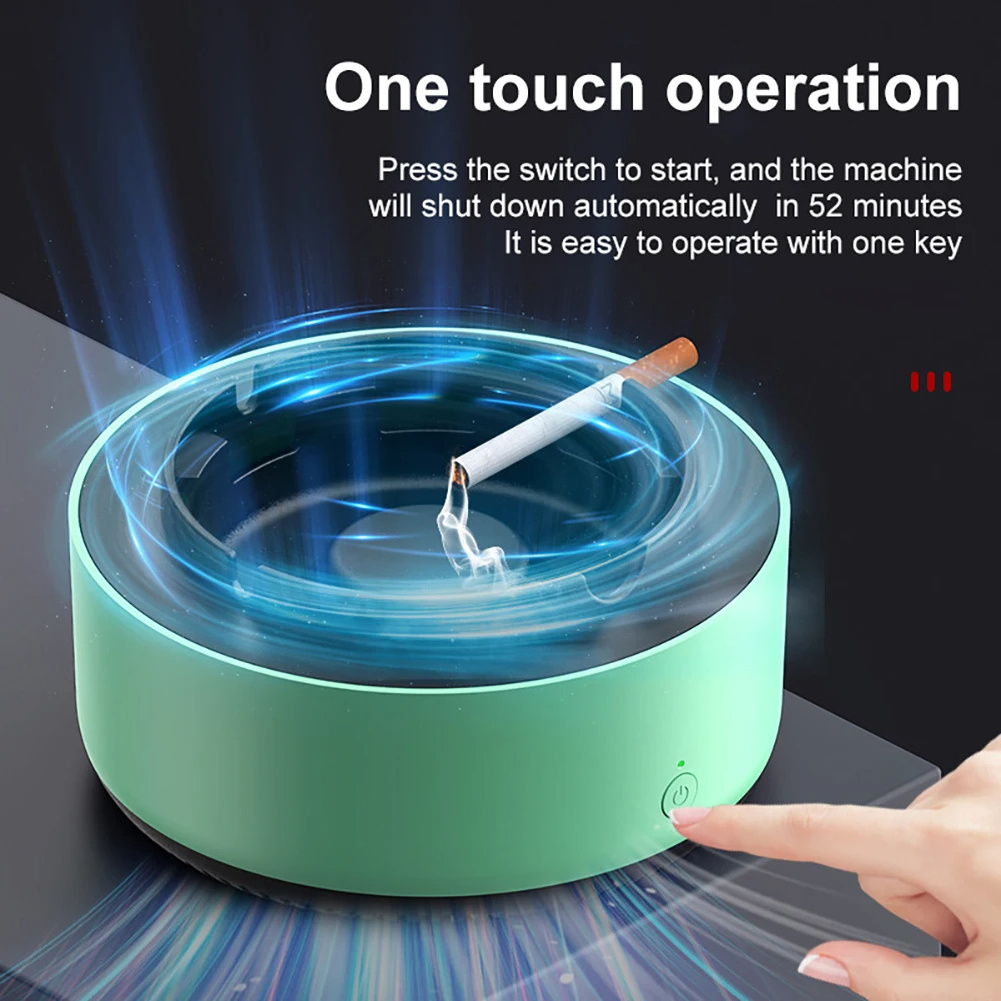 Smoke Removal Air Purification Ashtray Anion Purification Practical Automatic Purifier Ashtray Portable Gadgets For Car Ashtray