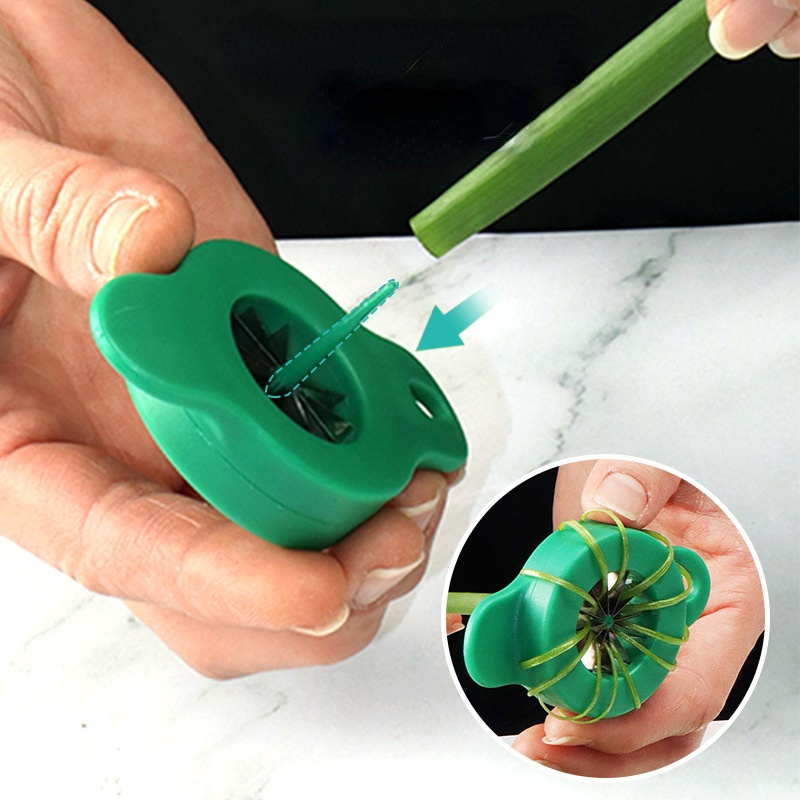 New Green Onion Easy Slicer Shredder Plum Blossom Cut Green Onion Wire Drawing Kitchen Superfine Vegetable Shredder