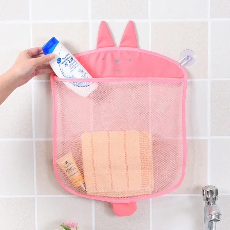 Baby Bath Toys Organizer Quick Dry Toddlers Mesh Net Bag for Bathroom Toy Storage Cartoon Shape Sand Beach Toys Storage Holder