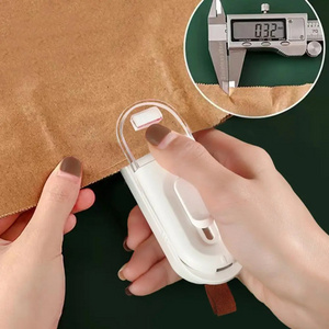 Mini Bag Sealer and Cutter 2-in-1 Portable Heat Vacuum Sealers for Plastic Bags Preservation Battery-Operated (AA)