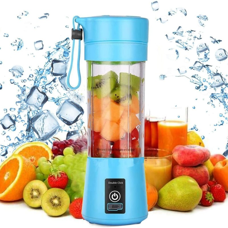 Portable Electric Blender Mini Fruit Juice Mixer USB Electric Juicer Cup Fruit Smoothie Milk Shake Small Blender With 6 Blades