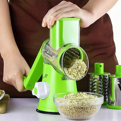 Multifunctional Roller Vegetable Cutter Hand Crank Home Kitchen Shredder Potato Grater