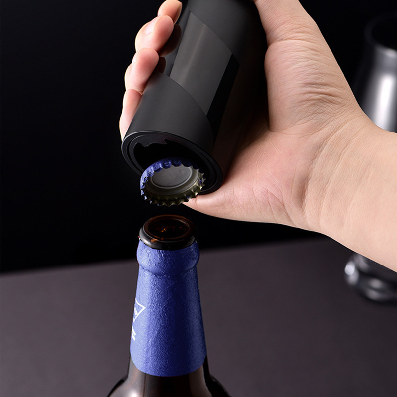 Magnet-Automatic Beer Bottle Opener with  Catcher Picnic Camping Barbecue Travel No Damage to Bottle