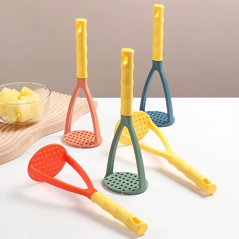 Kitchen PP Pressed Potato Masher Ricer Puree Juice Maker Potato Pusher Smooth Mashed Potatoes Crusher Fruit Tools Supplies