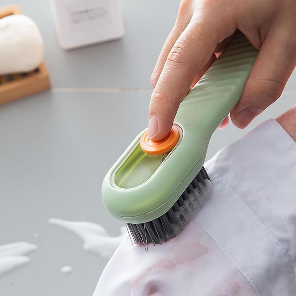 Shoe Brush Automatic Liquid Discharge Deep Cleaning Soft Bristles Household Laundry Cleaning Brush Cleaning Tools for Daily Use