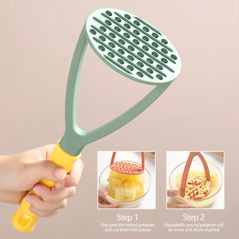 Kitchen PP Pressed Potato Masher Ricer Puree Juice Maker Potato Pusher Smooth Mashed Potatoes Crusher Fruit Tools Supplies