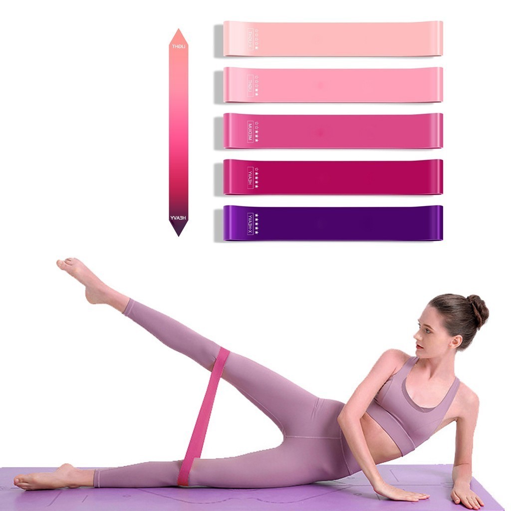 Fitness elastic band family training yoga exercise resistance band stretching Pilates cross fitness equipment