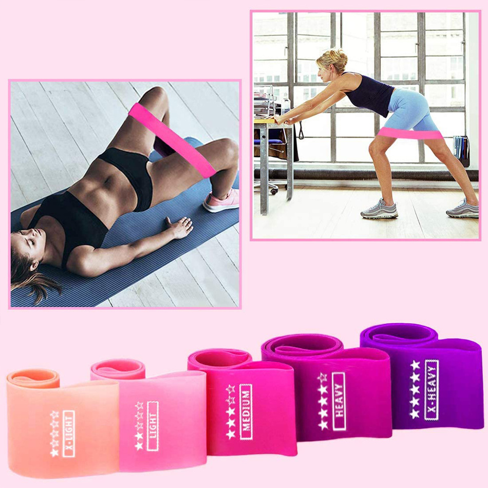 Fitness elastic band family training yoga exercise resistance band stretching Pilates cross fitness equipment