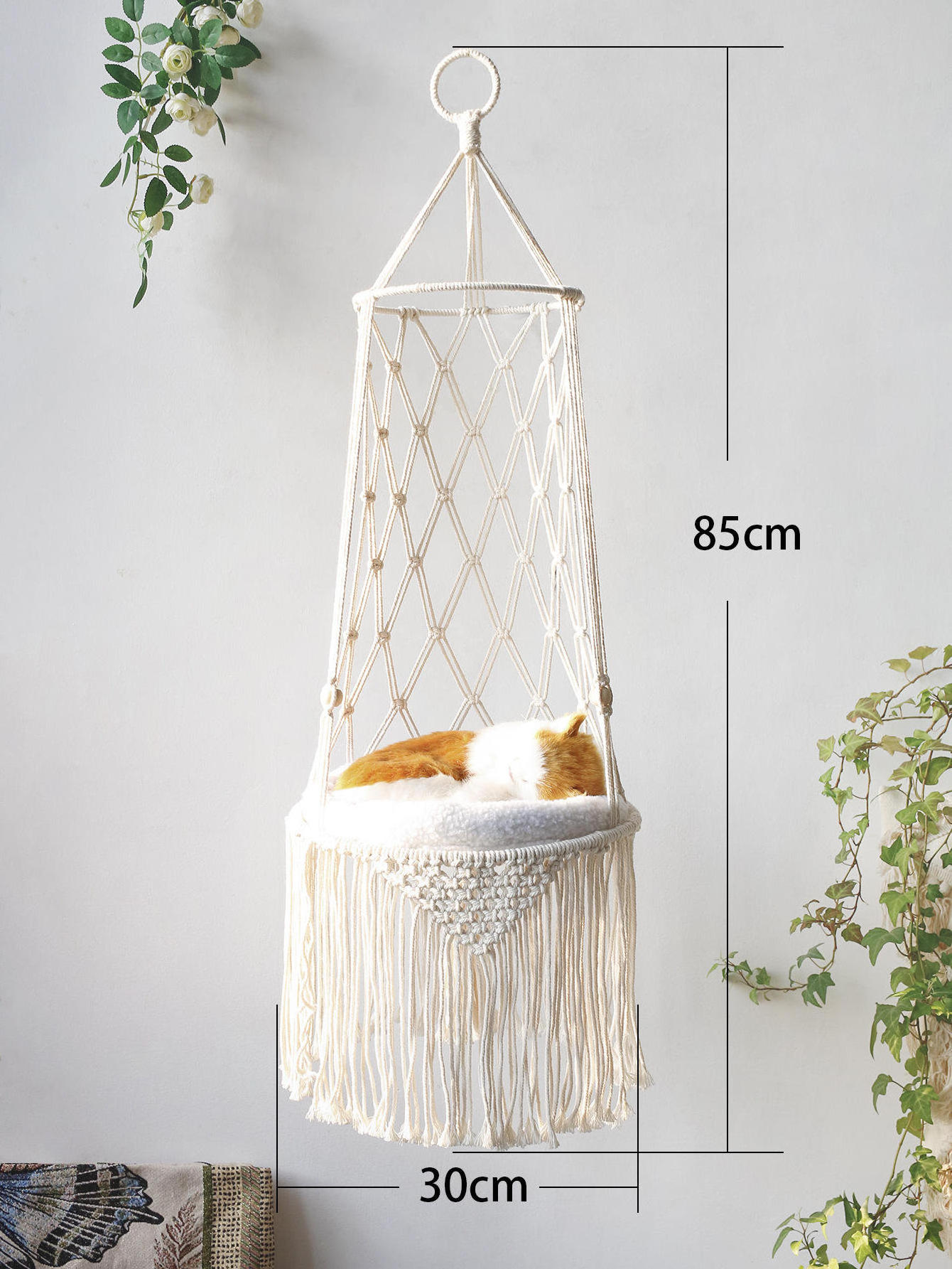 Cat Hammock Hanging Swing Cat Bed Basket Home Pet Accessories Dog Cat's House Puppy Bed Gift Creative Pet Products