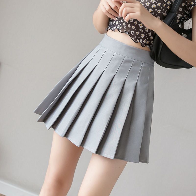 Brown Skirt Ladies 2023 Summer Clothes Women's High Waist Harajuku Korean Style Black Mini Pleated Skirt For School Girl Uniform