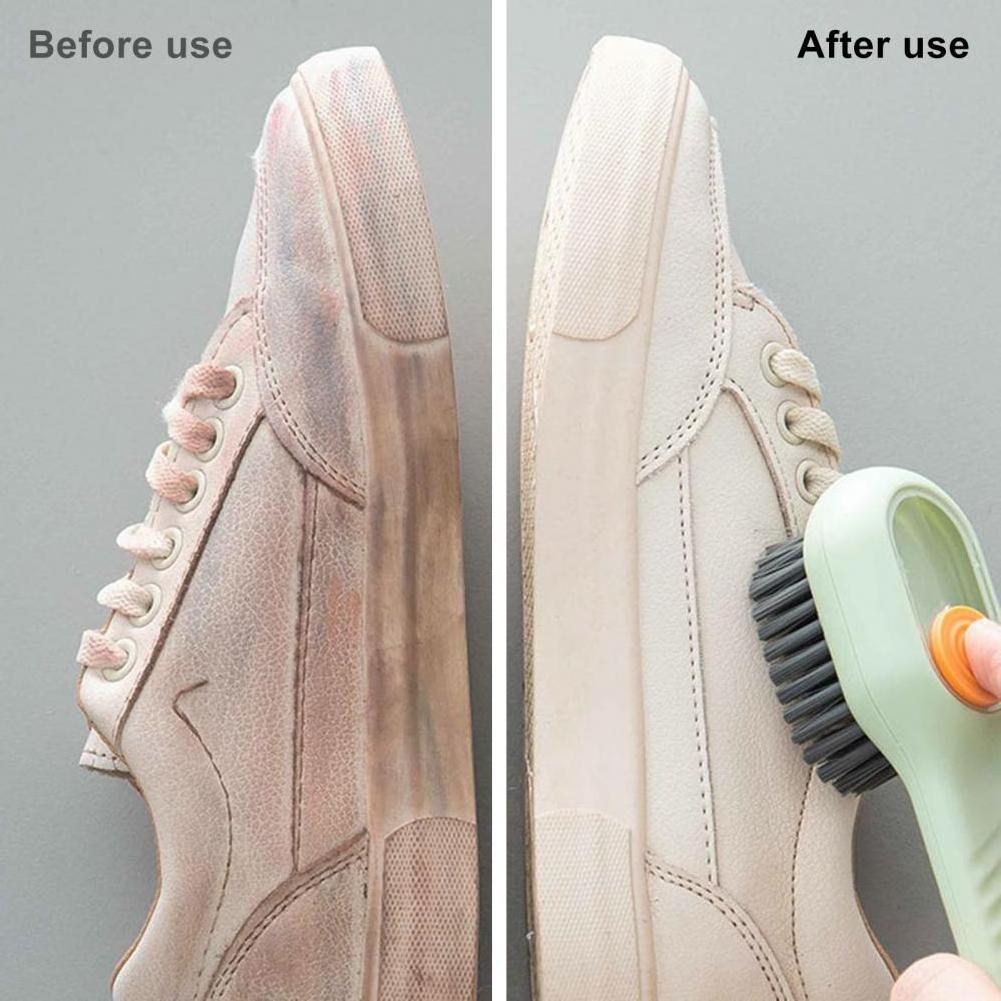 Shoe Brush Automatic Liquid Discharge Deep Cleaning Soft Bristles Household Laundry Cleaning Brush Cleaning Tools for Daily Use