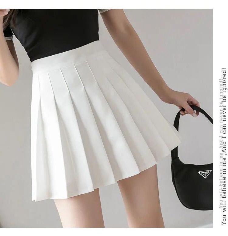 Brown Skirt Ladies 2023 Summer Clothes Women's High Waist Harajuku Korean Style Black Mini Pleated Skirt For School Girl Uniform