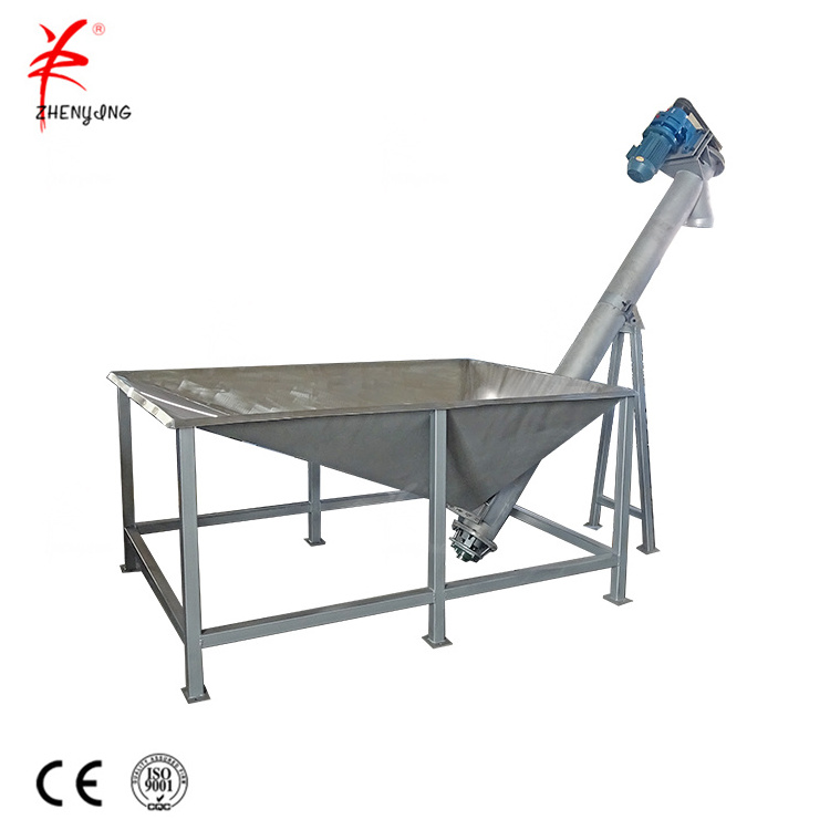 Stainless steel screw feeder conveyor square hopper for coffee powder