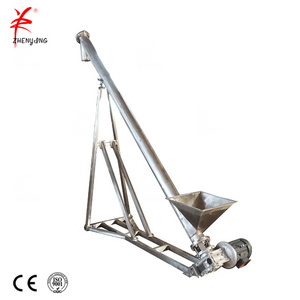 Stainless steel screw feeder conveyor square hopper for coffee powder