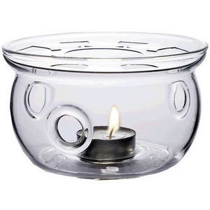 Eco-friendly Tealight candle use borosilicate glass teapot warmer stand