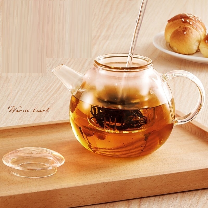 Glass teapot teapot with high temperature proof filtration small pot kung fu tea set household 500ml