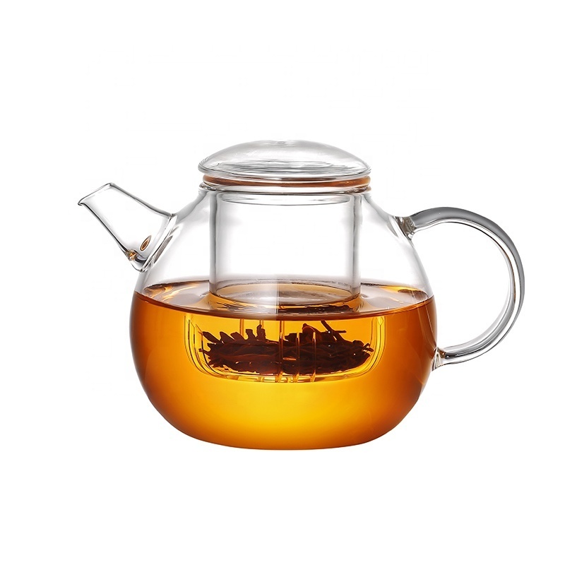 Glass teapot teapot with high temperature proof filtration small pot kung fu tea set household 500ml