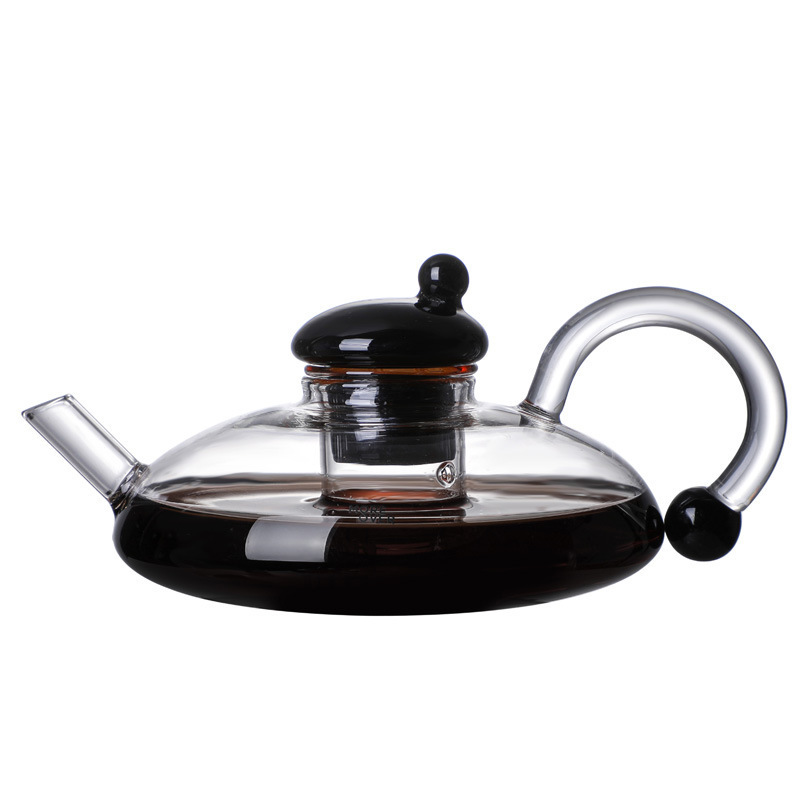 600ml HOT SALES hand made heat resistant borosilicate glass teapot glass tea set glass pot