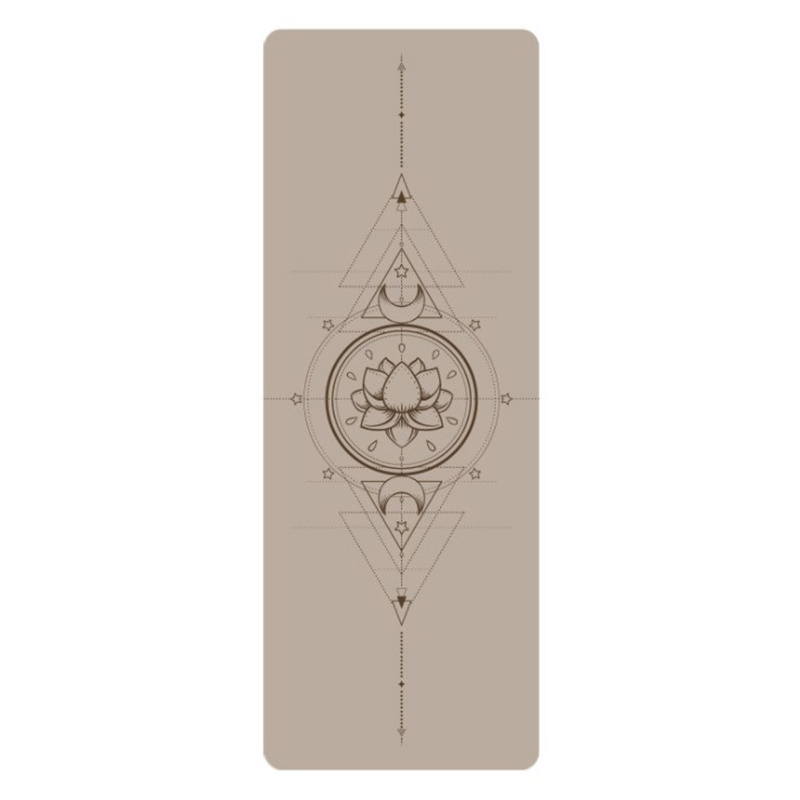 Non slip Custom laser logo Natural PU Rubber Yoga