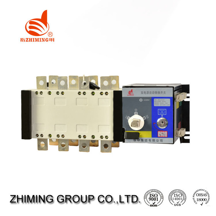 Zhiming 25 Years Supply ZMQ2E 63A 3P/4P AC Automatic Mini Electric Change Over Switch