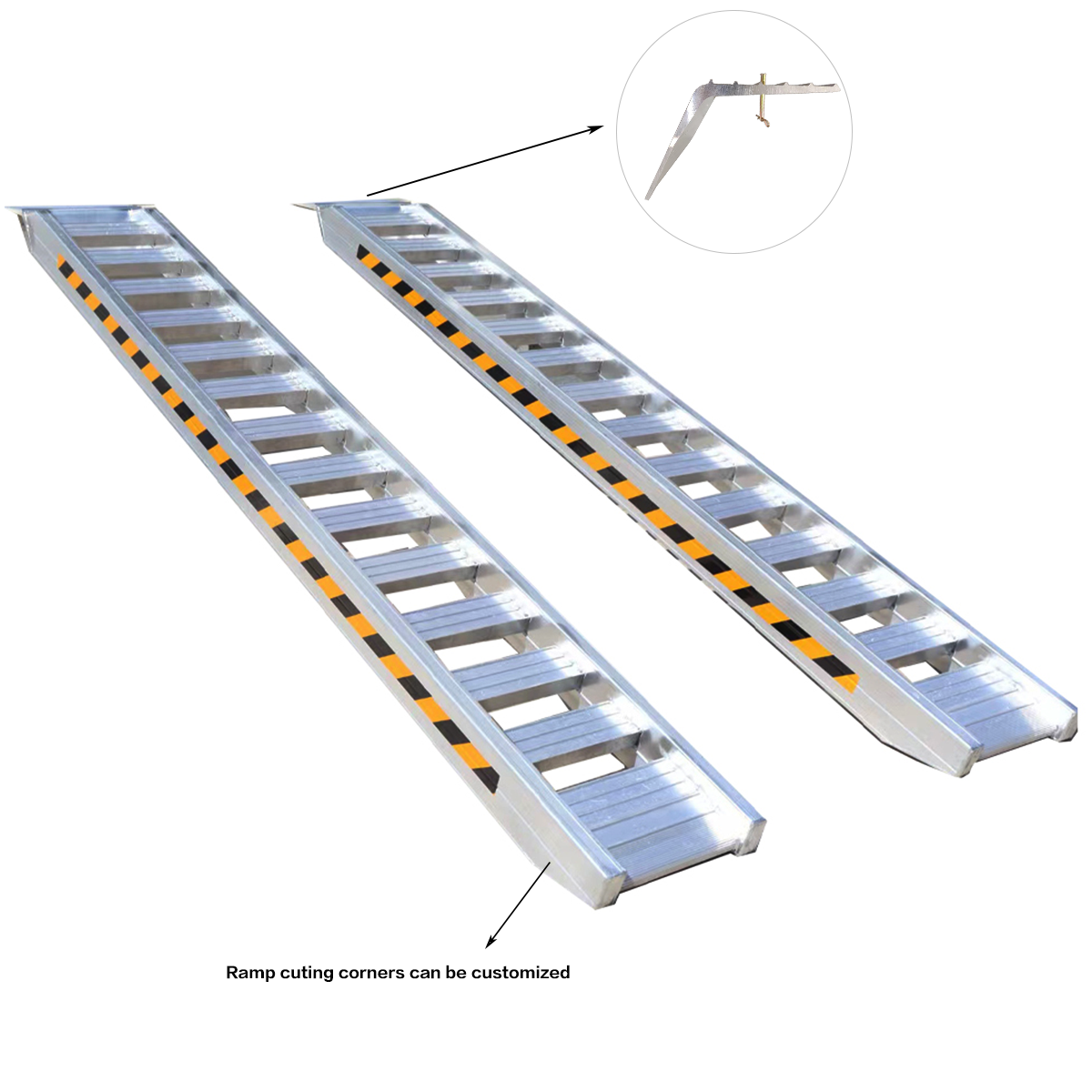 DXP Roller up and down truck aluminum ramp with Production patent and trademark certificate