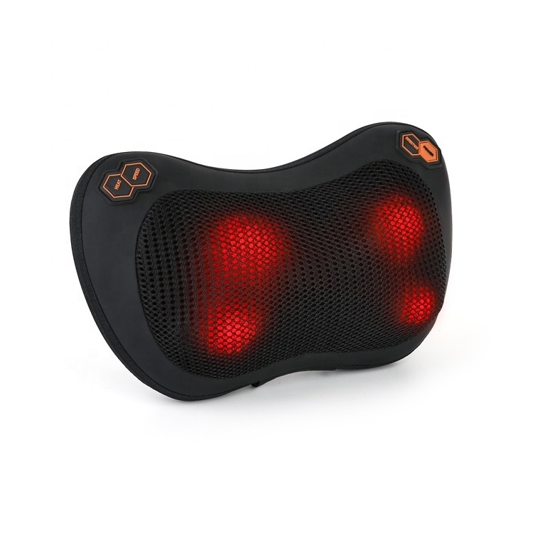 Wholesale Massage Pillow vibration With Heatable Neck Shiatsu Massage wormwood, hot compress massage pillow, pillow with massage