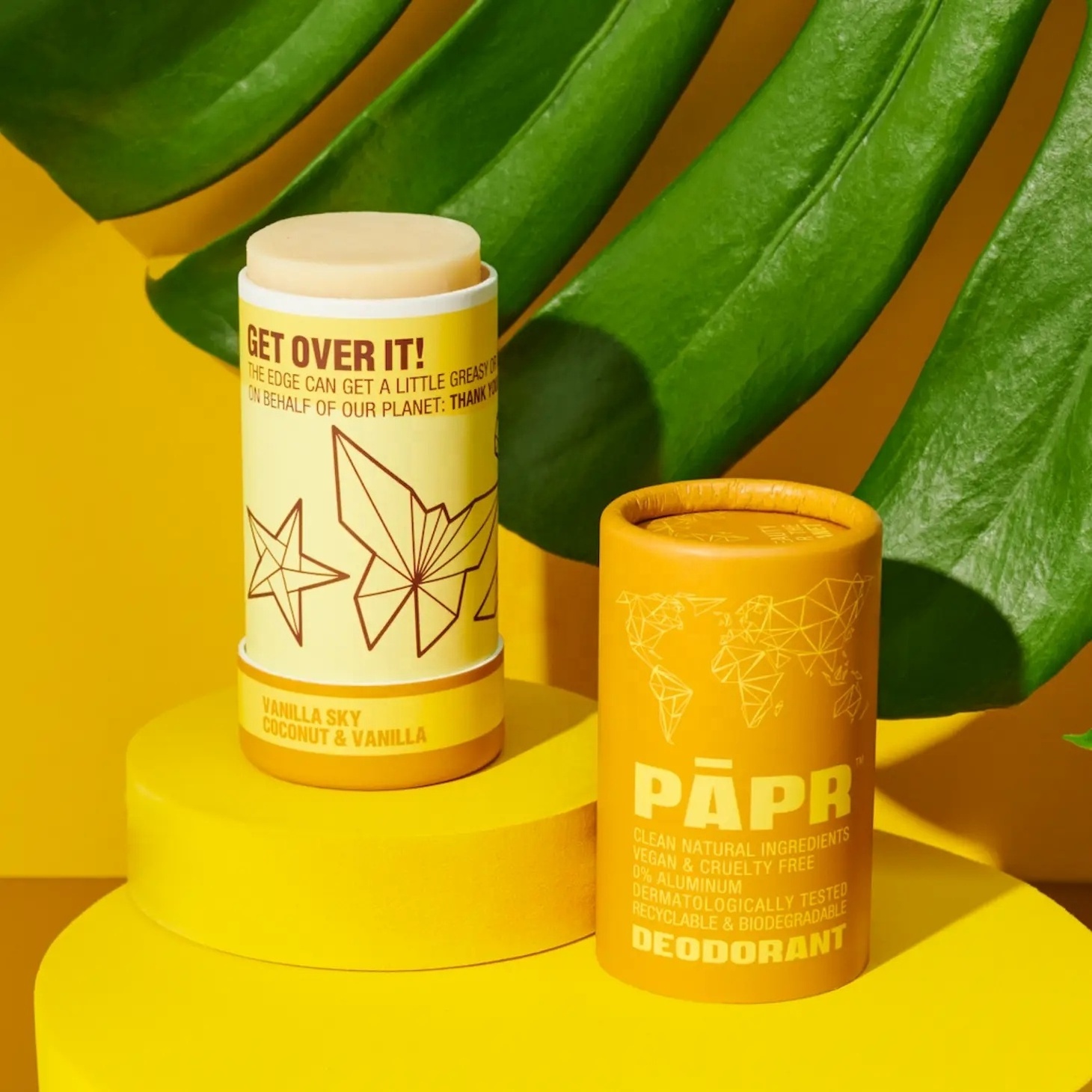 Customized Rigid Cardboard Deodorant Packaging Paper Tube Sure Deodorant Paper Canister Low MOQ