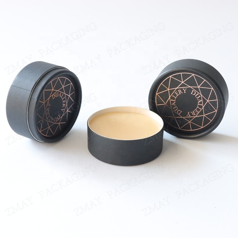 vegan and biodegradable mini size 30g lip balm packaging round cardboard jar lipbalm tube manufacturer