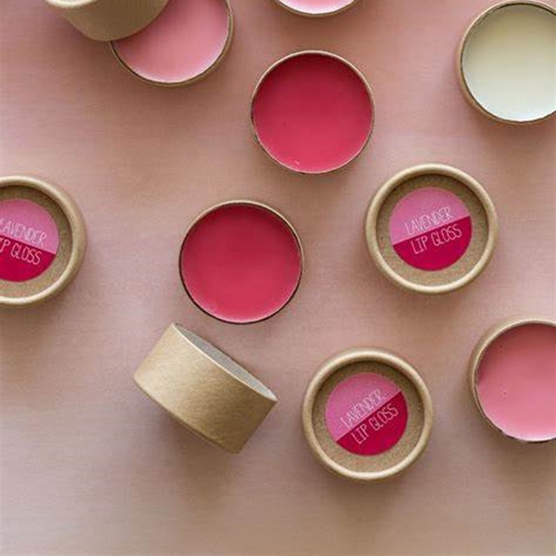 Eco Friendly Cardboard Lip Gloss Container Round Shape Cardboard Box 15ml Factory Price Lip Balm Paper Container