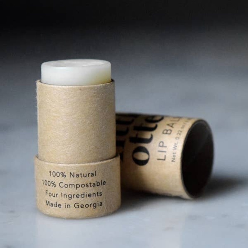 high quality factory supply biodegradable eco Kraft paper lip balm tube cosmetic tubes