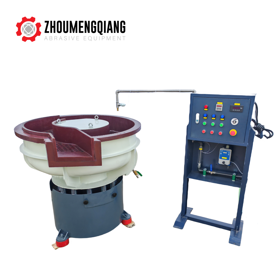 Automatic Deburring Vibratory Machine Vibratory Tumbler Polishing Machine With Separator Vibration Polishing Machine