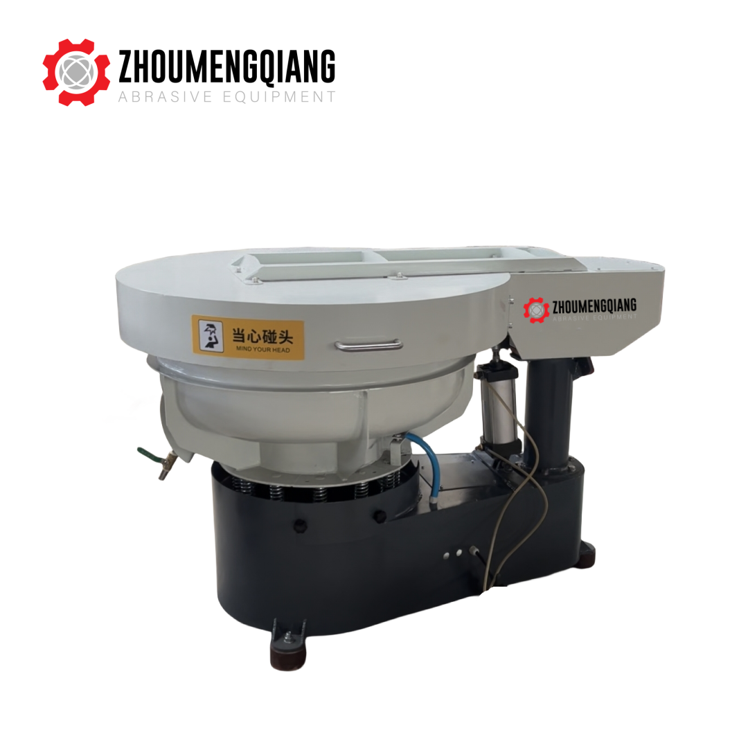 Automatic Deburring Vibratory Machine Vibratory Tumbler Polishing Machine With Separator Vibration Polishing Machine